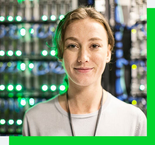 women with a headset