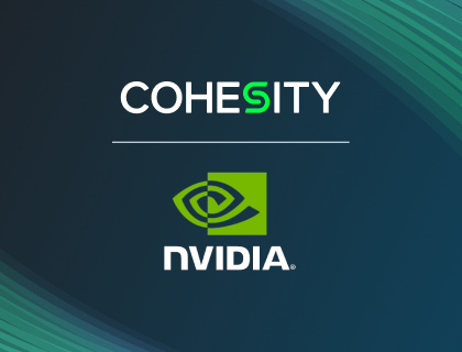 Cohesity and Nvidia logos